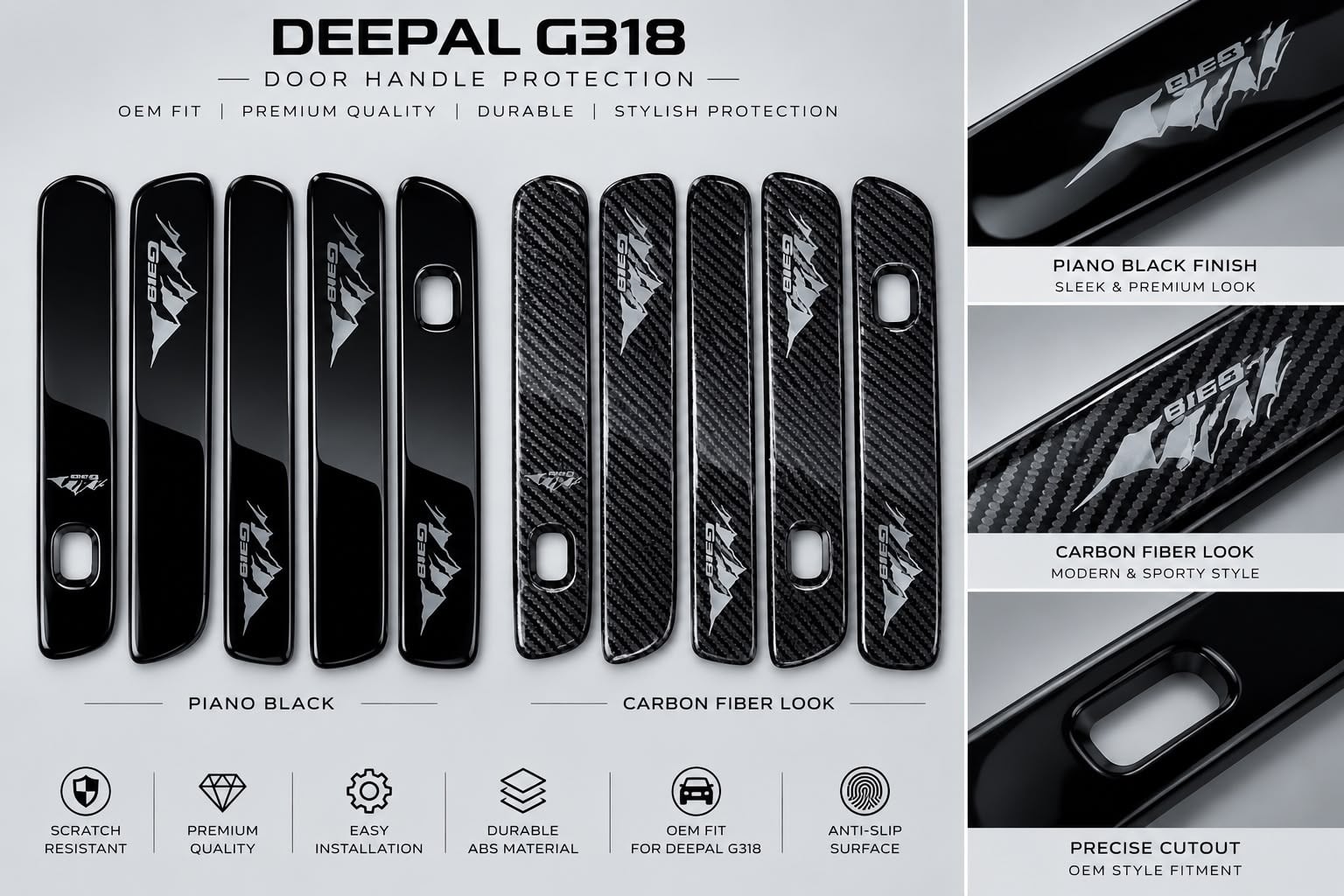 Door Handle Covers, 5 pcs