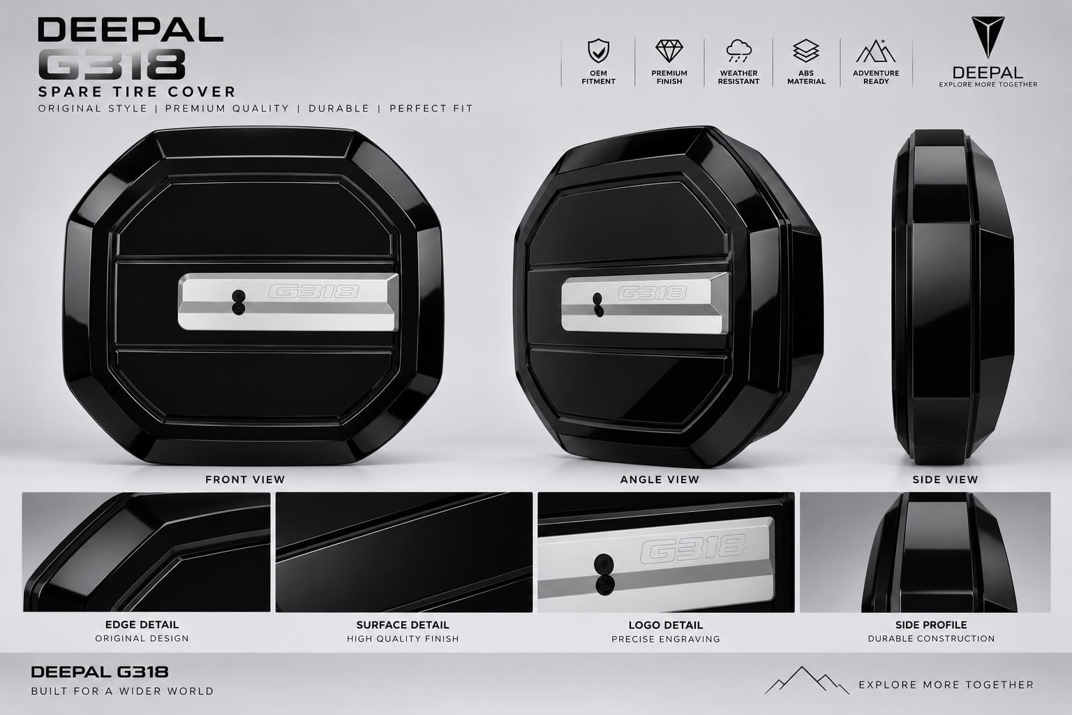 Premium Spare Tire Cover Box