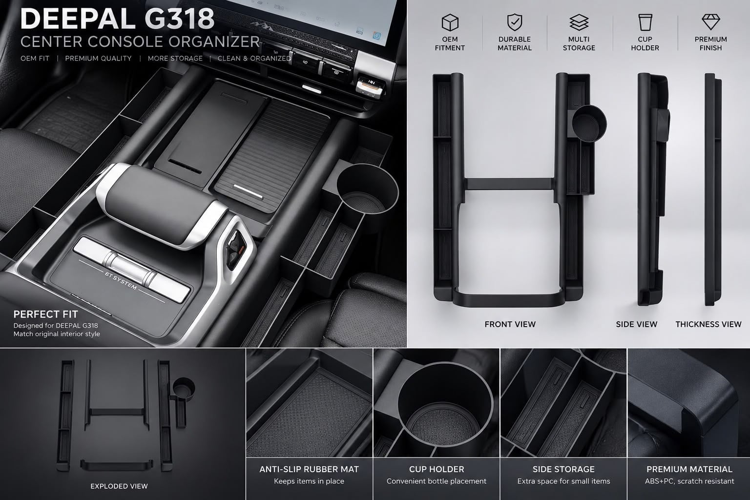 Cupholder Storage Box